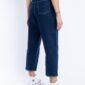 Blaue Damenjeans hoher Bund