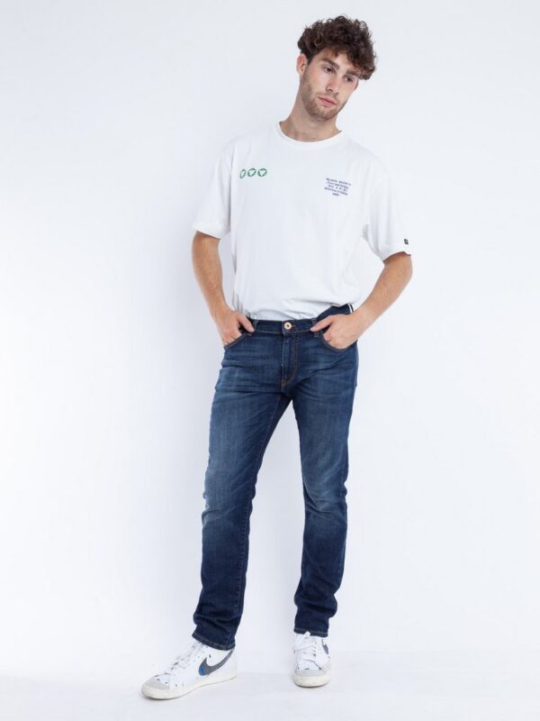 L´Ago Verde Jeans Giorgio dark used L´Ago Verde Jeans Giorgio dark used Vorderansicht Model